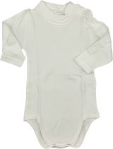 BODY LUPETTO COTONE GARZATO ART.AF2800 - MESI / BIANCO -