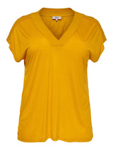 CAROPHELIA SS TOP - 15201939 - L-50/52- / Golden Spice -