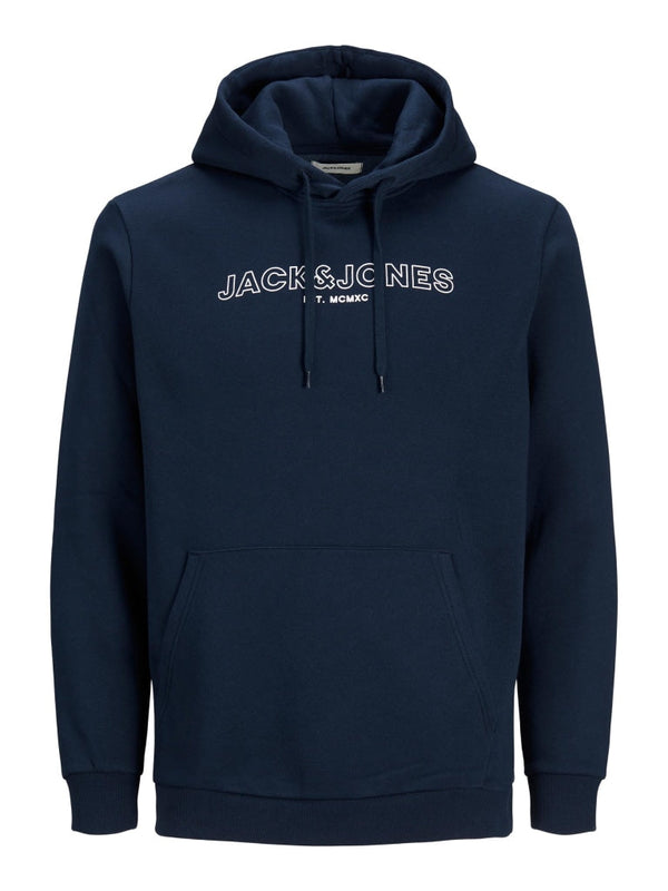 Jack & Jones JJBANK SWEAT HOOD PS 12197196 - Navy Blazer / 