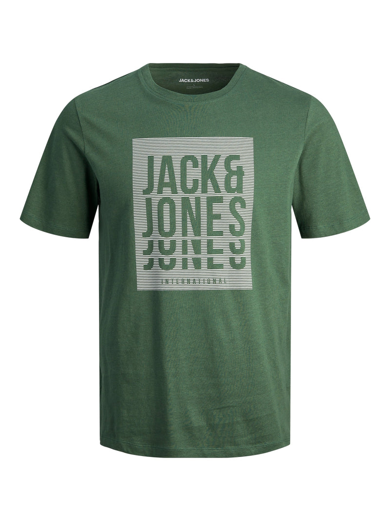 Jack & Jones T - Shirt Uomo 12248614 - Dark Green / L - POLO