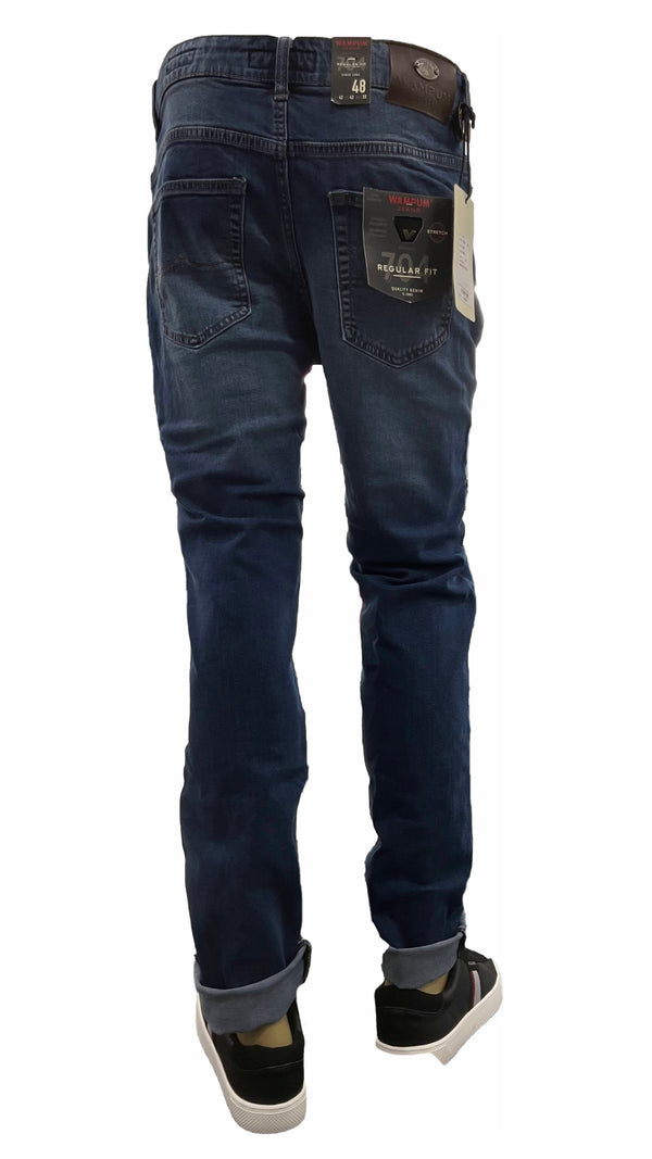Jeans Uomo 5 Tasche Regular Fit Super Stretch 11704 1F87 