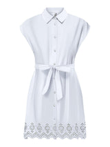 ONLLOU LIFE EMB S/S SHIRT DRESS PTM 15314411 - Bright White