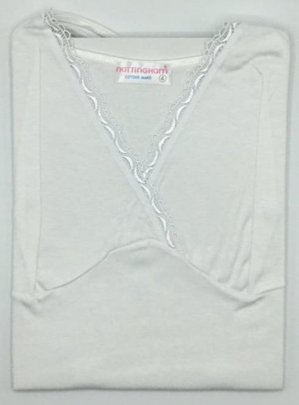 Art.VS3025BW Camiciola Donna Spalla stretta con Forma seno 