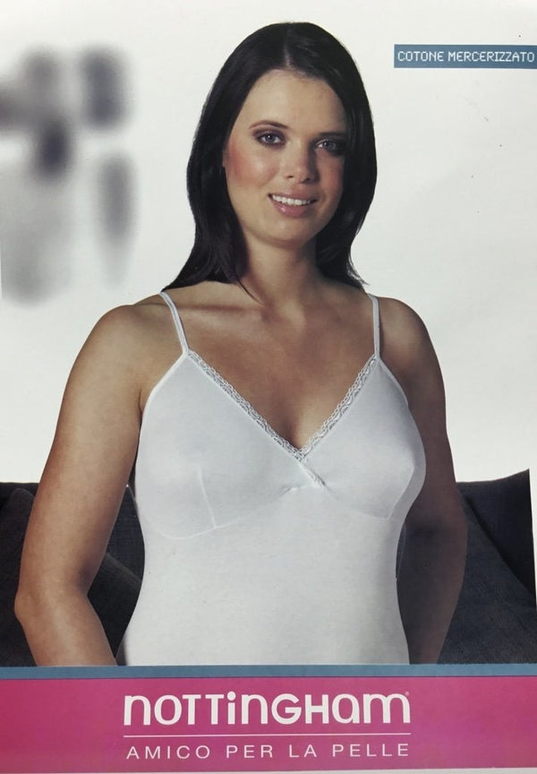 Art.VS3025BW Camiciola Donna Spalla stretta con Forma seno 