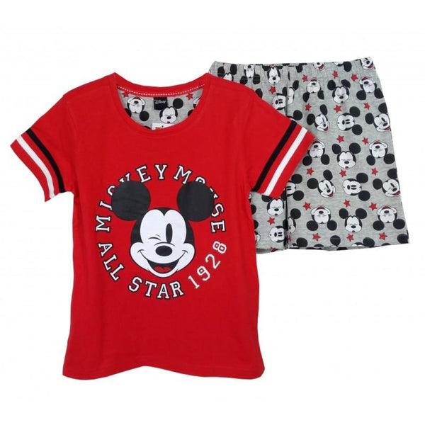Disney - Pigiama Bambino con Manica Corta e Pantaloncino 