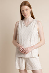 PIJAMA SIN MANGAS ORGANIC DOTS D 63082-0