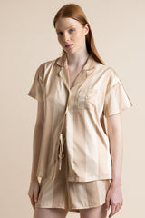 PIJAMA ABIERTO LUXE STRIPES A 63091-0