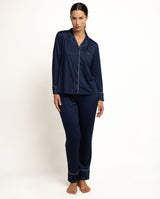 PIJAMA ABIERTO LUXURY PEARL A 64594-0