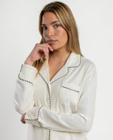 PIJAMA ABIERTO LUXURY PEARL A 64594-0