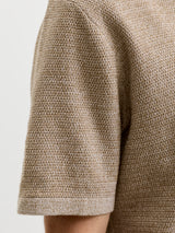 JJEGEORGE KNIT SPLIT NECK SS SN 12307314