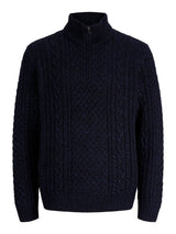 JPRBLUCALLUM CABLE KNIT HALF ZIP 12299947