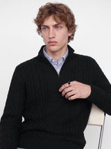 JPRBLUCALLUM CABLE KNIT HALF ZIP 12299947