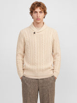 JPRBLUCALLUM CABLE KNIT SHAWL NECK 12299949