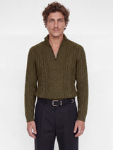 JPRBLUCALLUM CABLE KNIT HALF ZIP 12299947