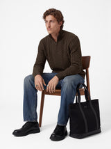 JPRBLUCALLUM CABLE KNIT HALF ZIP 12299947