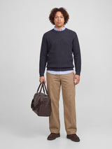 JPRBLUSTANLEY KNIT CREW NECK CH PLS 12307343