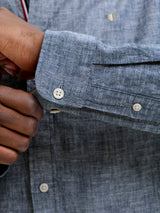 JPRBLUSUMMER LINEN BL SHIELD LS SHIRT LN 12293269