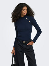 ONLMAISIE LS BUTTON HIGHNECK KNT 15378491