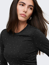 ONLZITA L/S O-NECK TOP JRS 15384886