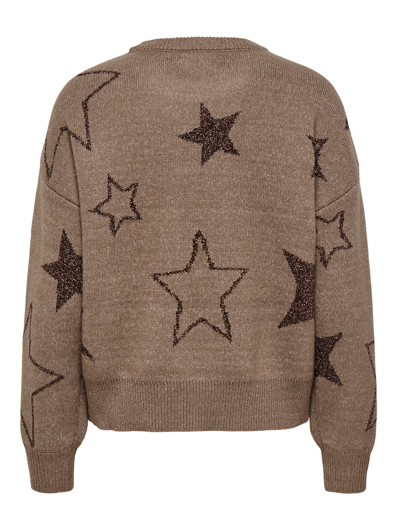 ONLROSIE LS O-NECK GLITTER KNT 15328250
