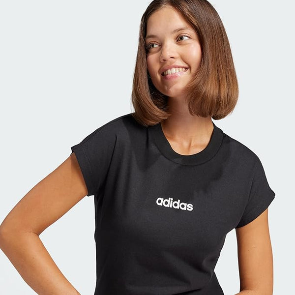 adidas Essentials Linear Cotton T-Shirt T-Shirt Donna