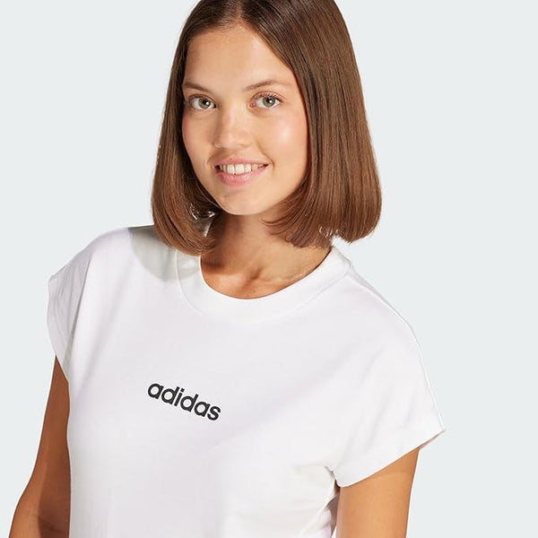 adidas Essentials Linear Cotton T-Shirt T-Shirt Donna