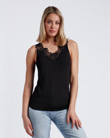 CAMISETA ESCOTE GUIPUR 43485-0 - T-SHIRT & TOP DONNA