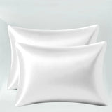 BIANCALUNA | Coppia Federe Letto in Seta di Bamboo CLARA