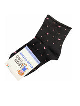 Calzino Bimba in Caldo Cotone ART. 052 - 23/28 / Nero/Rosa -