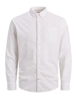 Camicia in Misto Lino manica lunga e Bottoncini 12182486 -