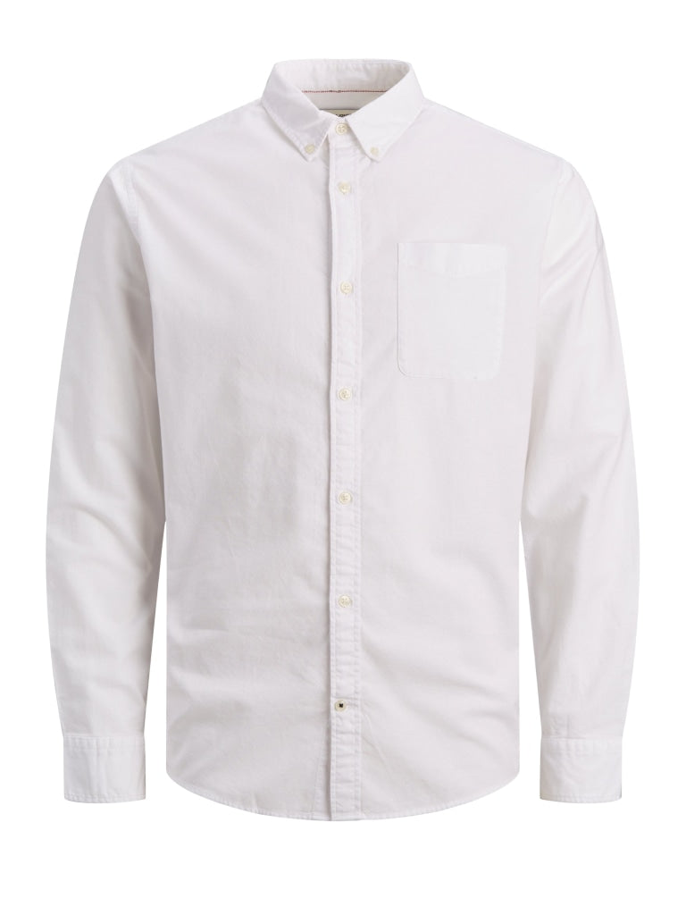 Camicia in Misto Lino manica lunga e Bottoncini 12182486 -
