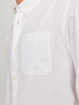 Camicia in Misto Lino manica lunga e Bottoncini 12182486 -