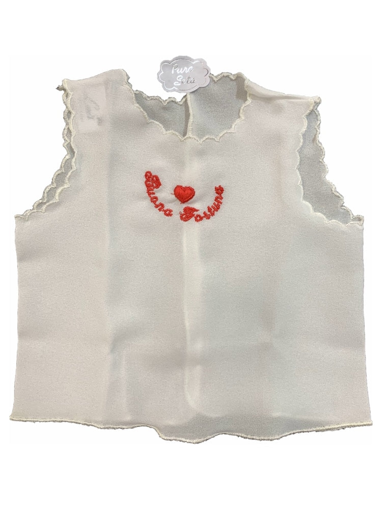 CAMICINA ART.S634 - TAGLIA UNICA / BIANCO/ROSSO 1