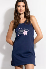 CAMISOLA UNDER THE STARS 61100 - MARINO / S - CAMICIA DA