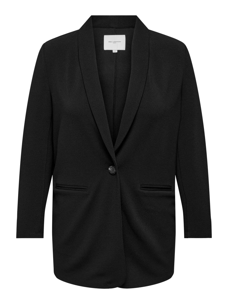 CARBETTY L/S BUTTON BLAZER JRS 15277373 - BLACK / S-42/44- -