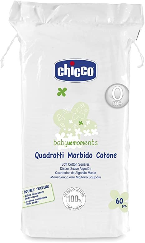 Chicco Quadrotti morbido Cotone 60 pezzi 0+ - VEDI 