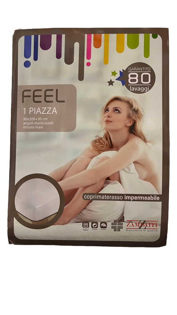 Coprimaterasso Sanitario Impermeabile 1P CM 90X120+30 
