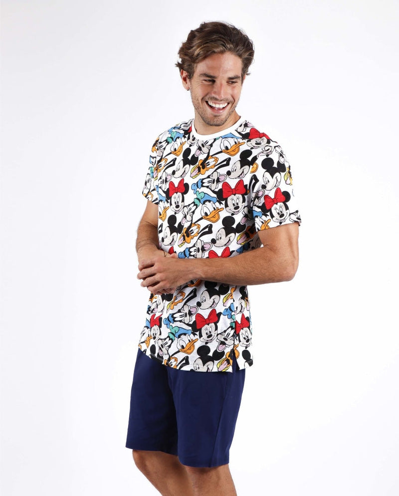 Disney Pigiama Uomo Manica Corta e Pantaloncino 55441 - 