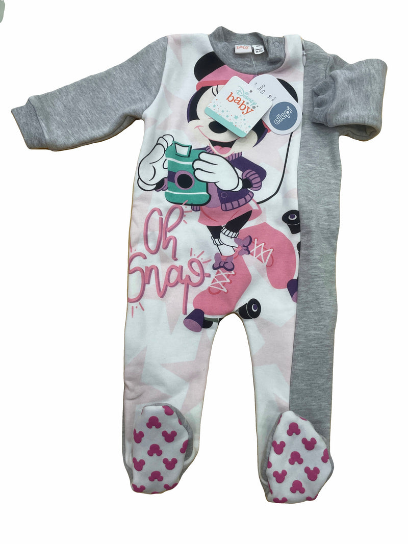 Ellepi Disney Pigiamone in Felpa WL 2009 LM - 6 Mesi