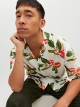 JORLUKE FLORES RESORT SHIRT SS SN 12227625 - CAMICIA UOMO