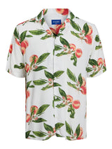 JORLUKE FLORES RESORT SHIRT SS SN 12227625 - Cloud Dancer /