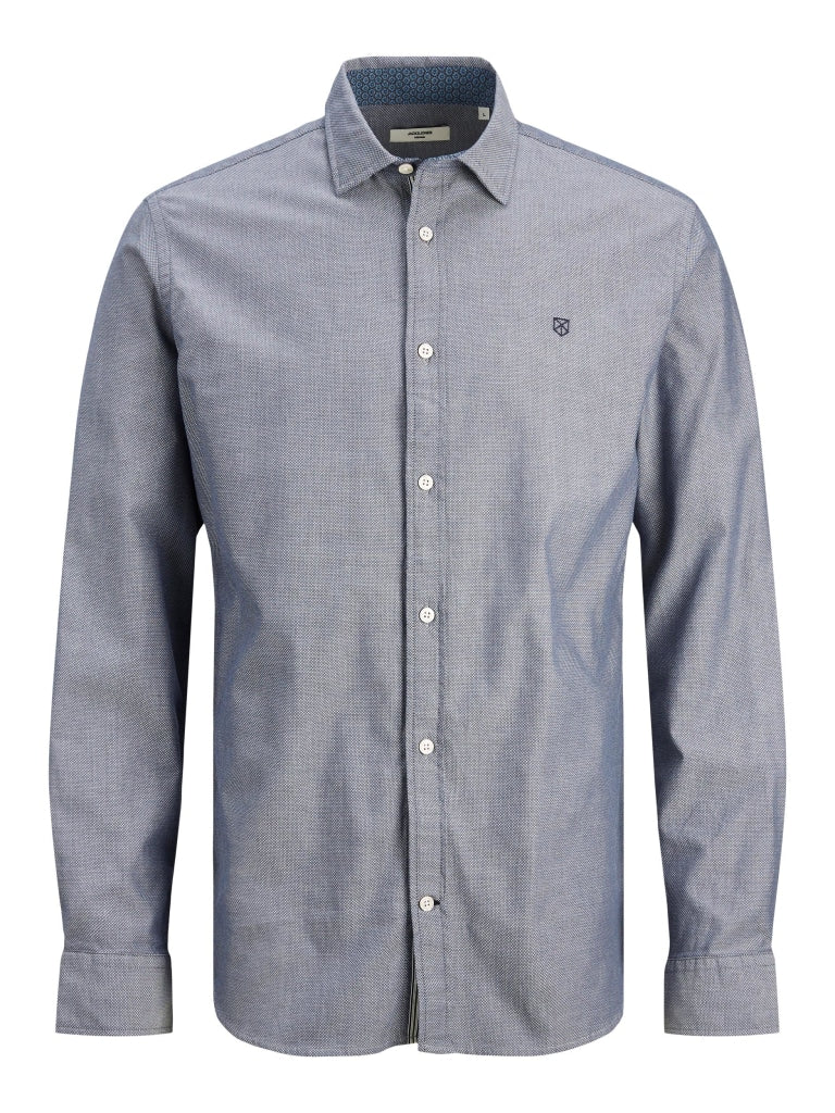 JPRBLARENNES DETAIL SHIRT L/S SMU 12240632 - CAMICIA UOMO