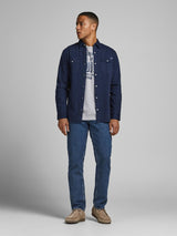 Jack & Jones Camicia in Jeans con Bottoni a Clips 12138115 -