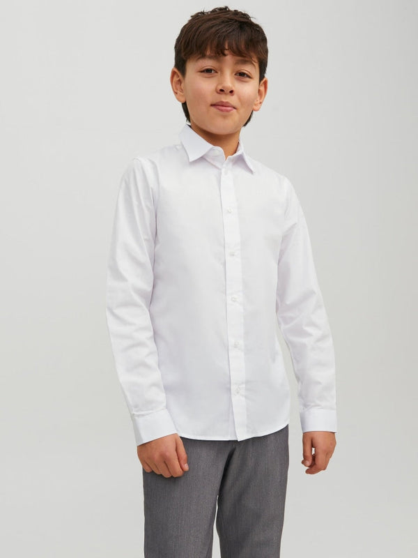 JJJOE SHIRT LS PLAIN NOOS JNR 12223343 - ABBIGLIAMENTO BIMBO