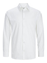 JPRBLAACTIVE STRETCH SLIM SHIRT L/S SN 12241530 - WHITE