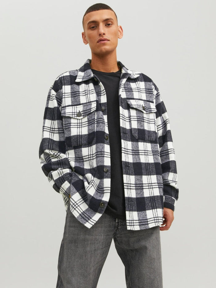 Camicia Casual Uomo JACK & JONES - Manica Corta Con Collo Camicia E Abbottonatura