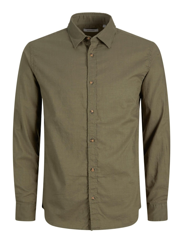 JJSLUB SHIRT LS PLS 12231764 - Olive Night / EU2XL US1L -