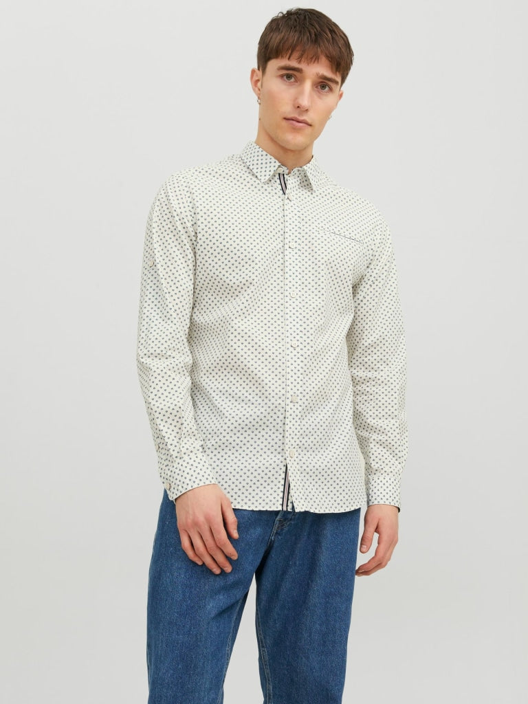 JJEREMY DETAIL SHIRT LS NOOS 12235969 - CAMICIA UOMO