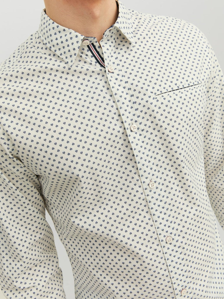 JJEREMY DETAIL SHIRT LS NOOS 12235969 - CAMICIA UOMO