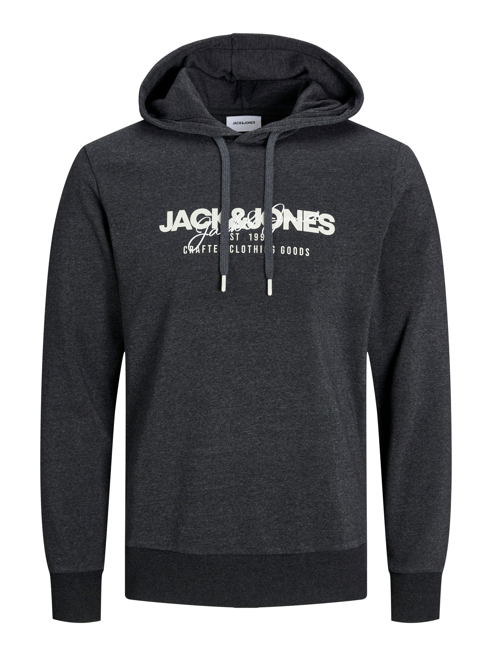 Jack & Jones - Felpa Con Cappuccio Nera Con Logo - Foto 3